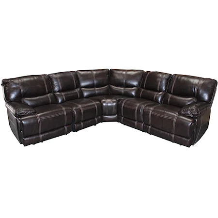 Casual Sectional with Pillow Top Arms